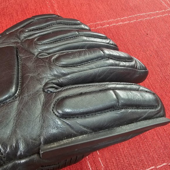 Motorcycle Mens Kevlar Gloves Genuine Leather "Bikers Club" Brand EUC Thinsulate - Picture 6 of 16